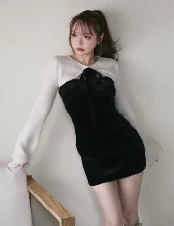 ANDMARY 앤드마리 Anita ribbon mini dress