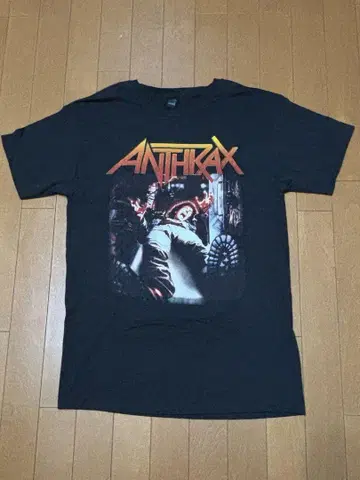 ANTHRAX 프린트 티셔츠 블랙
