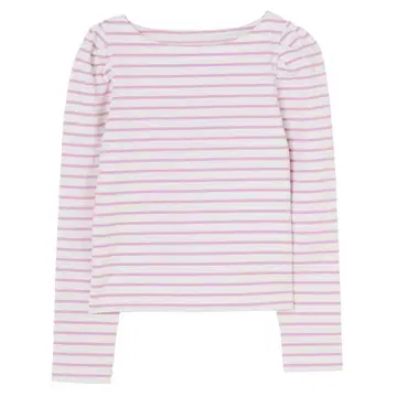 Tuck Sleeve French Stripe Top