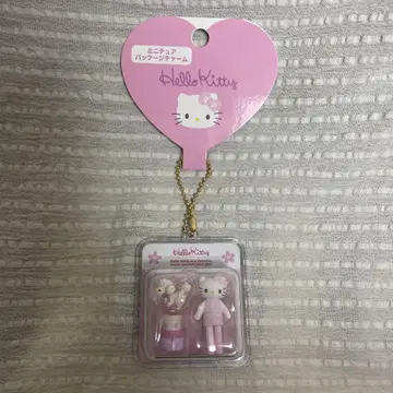산리오 미니어처 패키지 참 키티 키링 발길이 키티