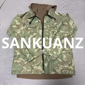 [초레어] SANKUANZ 상콴즈 밀리터리 자켓 리버서블