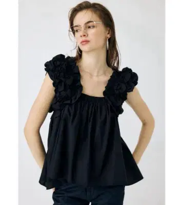 moussy SHOULDER FRILLS 상의