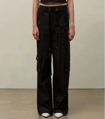 ILLIGO String Cargo Banding Pants Black