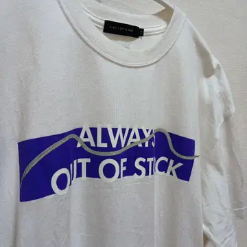 새상품급 ALWAYS OUT OF STOCK 화이트 T셔츠 M