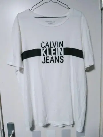 Calvin Klein Jeans 티셔츠 XL 오버 사이즈 화이트