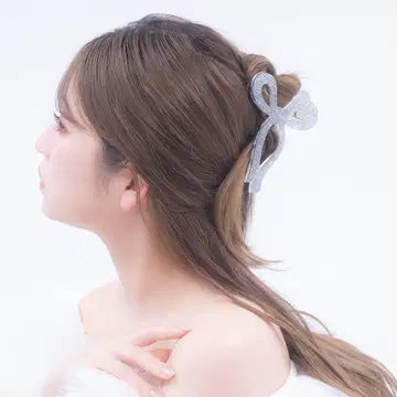 앙셰리옹 라메 리본 반스 클립