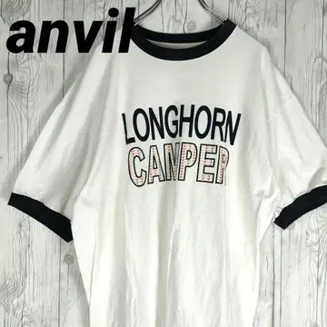 USA 제작 anvil 티셔츠 링거 티 90년대 화이트 XL 싱글