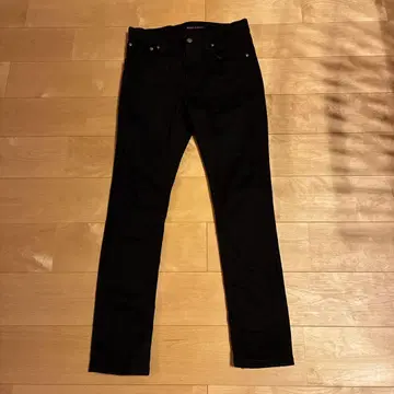 Nudie Jeans 블랙 스키니 데님