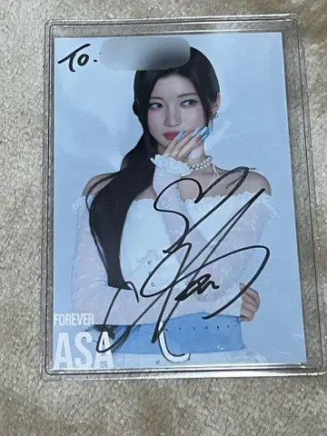 babymonster 아사 친필 사인 8/17