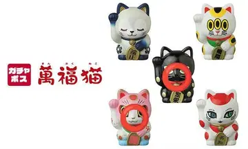 만복 고양이 가챠 우체국 한정 VAG 검은 고양이 마네키네코