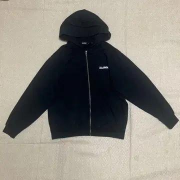 XLARGE 블랙 풀 집업 후드티