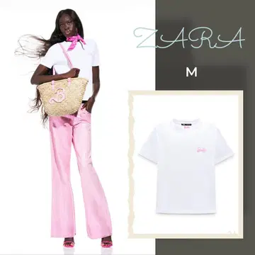 ZARA x Barbie 콜라보 티셔츠 M 사이즈