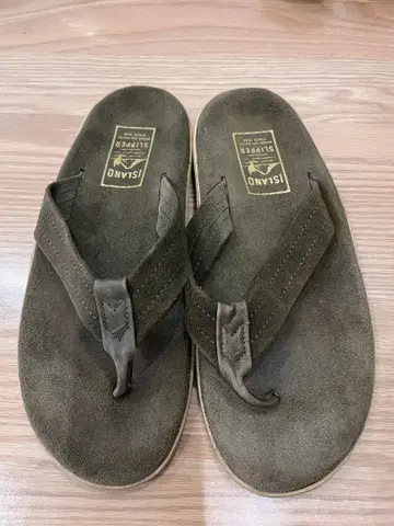 ISLAND SLIPPER 올리브 플립플랍 9