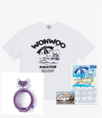 레어 WONWOO NANATOUR 티셔츠 x MINITEEN 커버