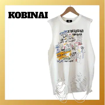 KOBINAI 그래픽 슬리브리스 티셔츠