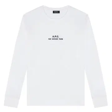A.P.C. 롱 슬리브 티셔츠 화이트