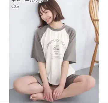 차콜 그레이 래글런 슬리브 룸웨어