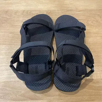 블랙 스트랩 샌들 사이즈 L