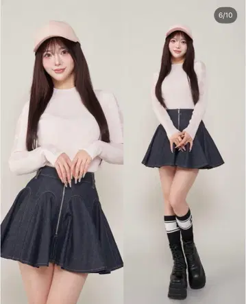 Darich 시스루 DD 터틀 니트탑