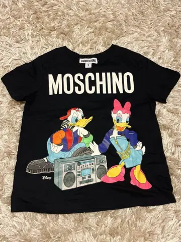 새상품급 MOSCHINO 모스키노 티셔츠 디즈니 콜라보 도날드