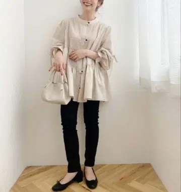 [새상품급] jumelle 쥬멜로 티어드 리본 블라우스 F