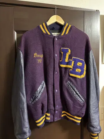 80년대 프린트 택 DeLONG stadium jumper