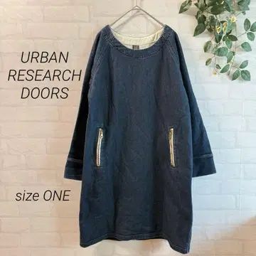 [ URBAN RESEARCH DOORS ] 데님 원피스 (ONE) 파랑