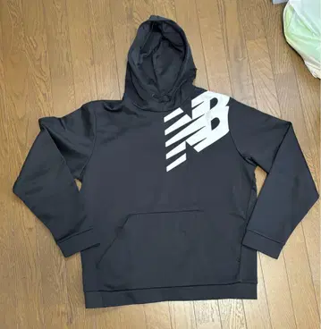 New Balance 후드 부착 후드티 2XL 블랙