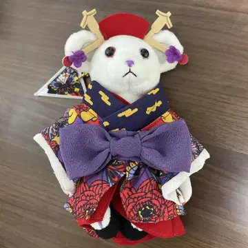 에도 오이란 기담 곰 봉제 인형 스트랩