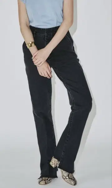 Spick &Span BEAUTY-LINE SLIT DENIM