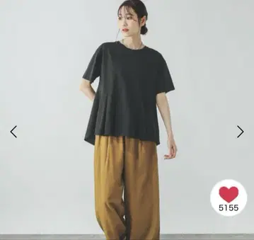 GLOBAL WORK 글로벌 워크 / 쾌적 페플럼 풀오버 블랙