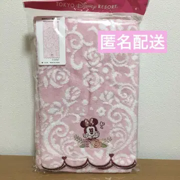 도쿄 디즈니 리조트 미니 페이스 타월 자수 플라워 핑크