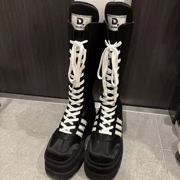 다리치 레이스업 스니커즈 롱 부츠