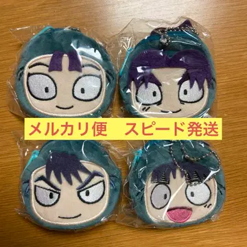 닌타마 란타로 최강의 군사 가챠 미니 파우치 키링 4종