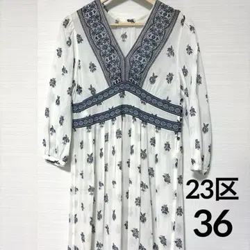 23구 36 코튼 실크 원피스 보타니컬