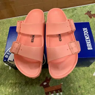 새상품 버켄스탁 애리조나 eva 코랄 피치 24.5cm