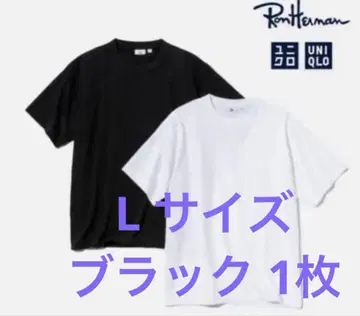 유니클로 x 론 허먼 콜라보 티셔츠 L 사이즈 블랙