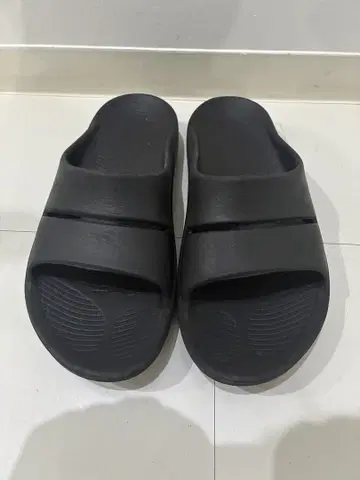 oofos 리커버리 샌들 블랙 27cm
