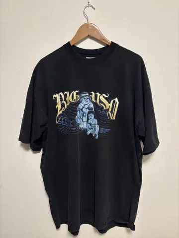 SHAKA WEAR 빅 사이즈 T셔츠 구제 의류 헤비 웨이트 양면 프린트
