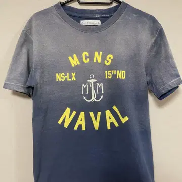 NAVAL T셔츠 남성용 네이비