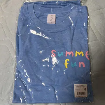 이쿠타 에리카 summer fun T셔츠 M사이즈 스카이블루