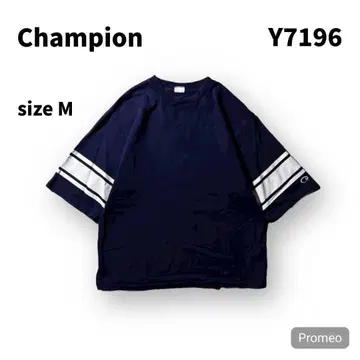 [즉시 구매 OK] champion 반팔 맨투맨 사이즈 M 네이비