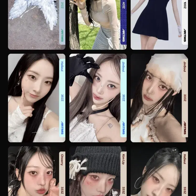 ARTMS ジンソル フォトカードセット LOONA ARTMS LOONA ジンソル トレカ4枚セット - メルカリ