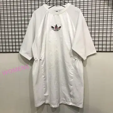 A587 pakaian 아디다스 반팔 원피스 로고 자수 S