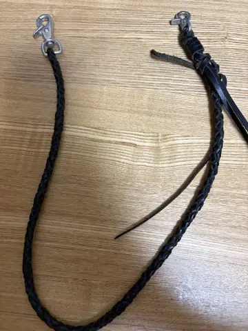 소가죽 월렛 체인 4줄 땋기