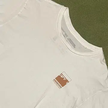 Patagonia 심플 로고 티셔츠 화이트 M 파타고니아