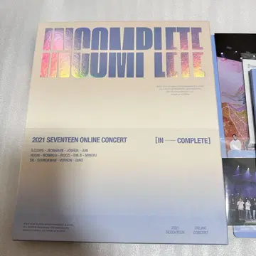 SEVENTEEN INCOMPLETE 일본어 자막 Blu-ray 세븐틴