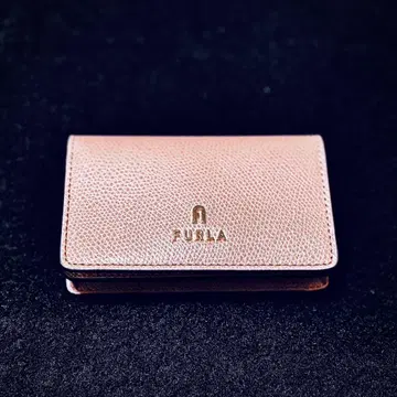 FURLA 핑크 가죽 명함지갑