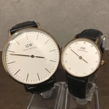 Daniel Wellington 손목시계 페어 워치 세트 큐빅