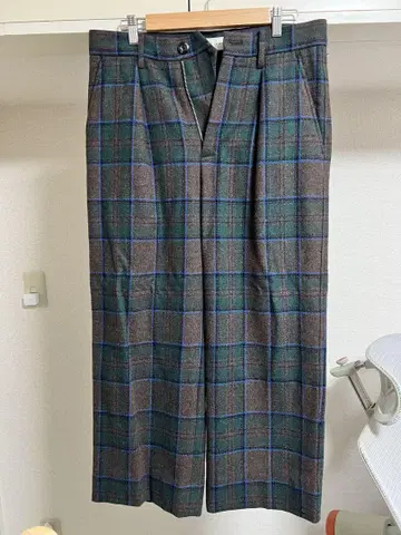 Jieda PLAID WIDE SLACKS
